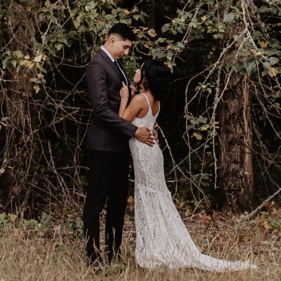 flynn white lace maxi dress